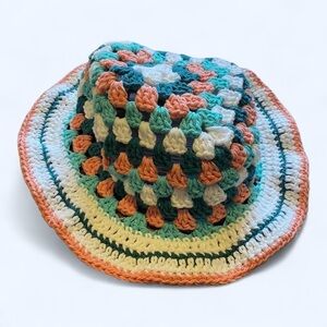 Colorful Crochet Bucket Hat